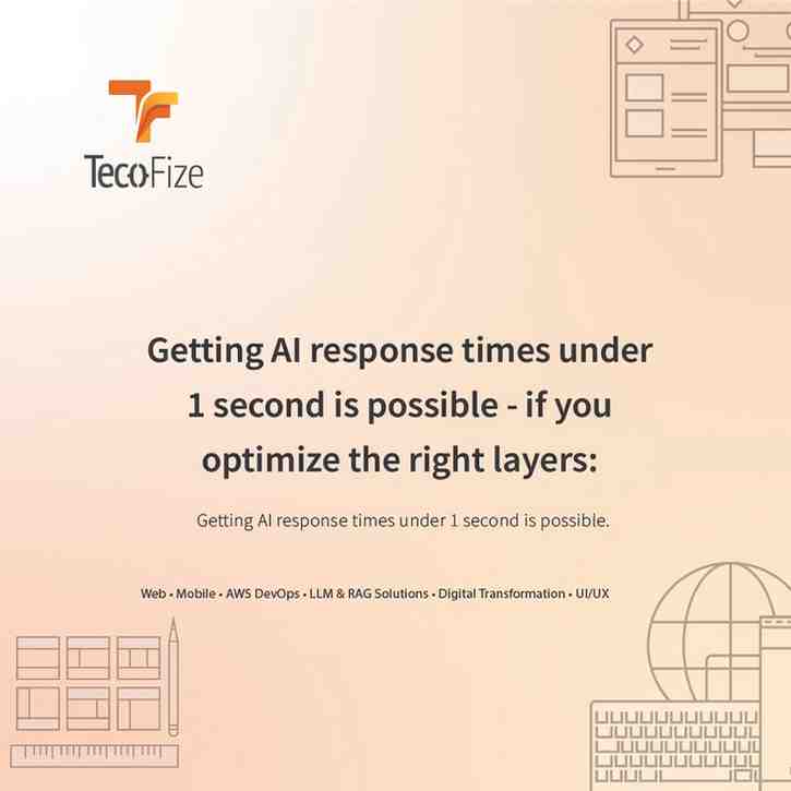 Getting AI response times under 1 second is possible - if you optimize the right layers. — Tecofize Insights
